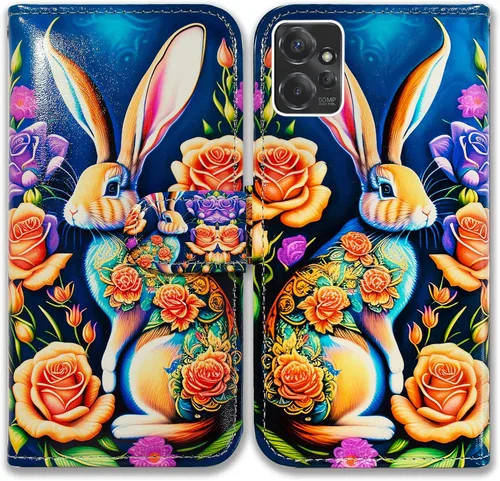 Vista 32 de Bcov Funda para Moto G Power 5G, diseño de pájaro negro y verde con tapa para teléfono con ranura para tarjetas, soporte para Motorola Moto G Power