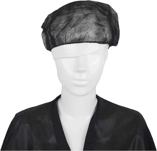 Vista 2 de Disposable Bouffant Caps 24 inches, Hair Nets, for Food Service