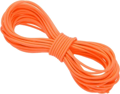 Vista 69 de PATIKIL Cuerda elástica elástica de 109 yardas (328.1 ft), cuerda elástica pesada de 0.059 in, albaricoque para manualidades, correas de gancho