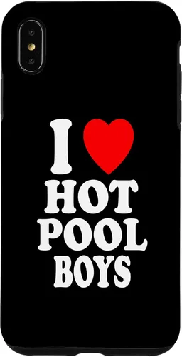 Vista 8 de iPhone 12 mini I Heart (Love) Hot Pool Boys Summer Cleaning MILF Cougar Case