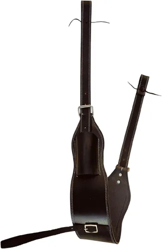 Vista 6 de Western Leather Cinch Billets and Back Girth Strap Adjustable Saddle Flank Cinch with Stainless Steel Buckle Durable Horse Riding Tack