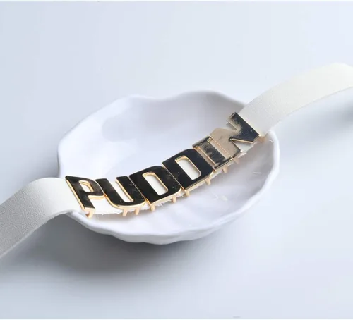 Vista 5 de Abitoncc Gargantilla de piel sintética blanca para Haley Quinn, películas de cosplay suicida Custume Accessiores, Halloween Cosplay, Cuero sintético