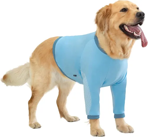Vista 7 de Manga de recuperación para perros con protector de codo, traje de recuperación para patas delanteras del perro, traje de manga larga para mascotas