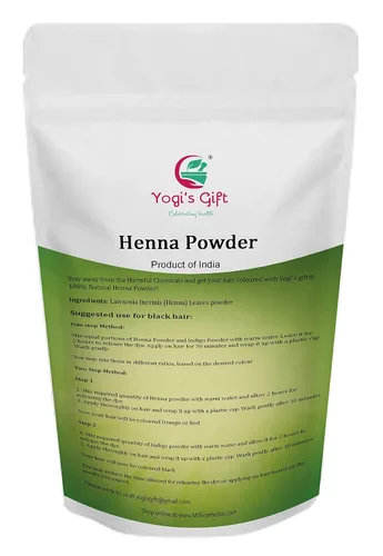Vista 5 de Paquete múltiple Paquete de polvo índigo + polvo de henna para tinte para el cabello 17.64 oz cada uno