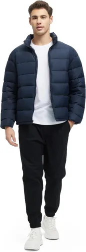 Vista 2 de Abrigos de invierno 3 en 1 para hombre, chaqueta de esquí resistente al agua, acolchada, con bolsillos múltiples, chaqueta cortavientos de algodón