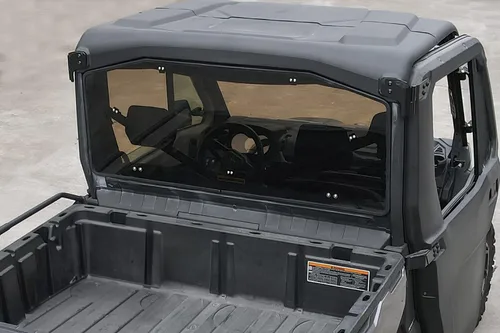 Vista 5 de SAUTVS Parabrisas trasero tintado oscuro para Can Am Defender, panel trasero resistente para Can-Am Defender HD5 HD7 HD8 HD9 HD10 Max 2016-2026