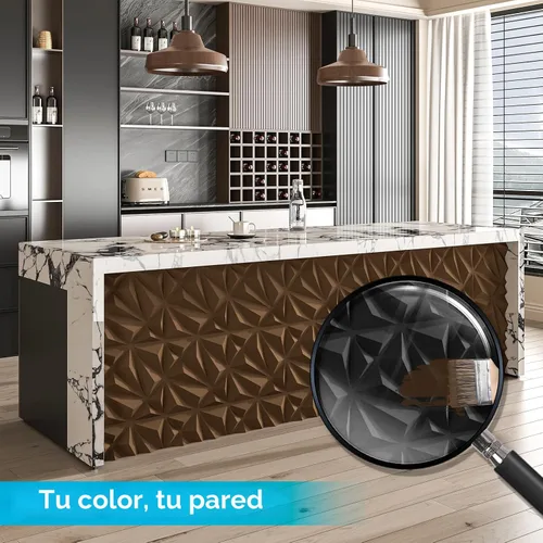 Vista 7 de Art3d Paquete de 33 Paneles de Pared 3D para Decoración de Pared Interior, Paneles de Pared de PVC con Textura de Diamante para Sala de Estar