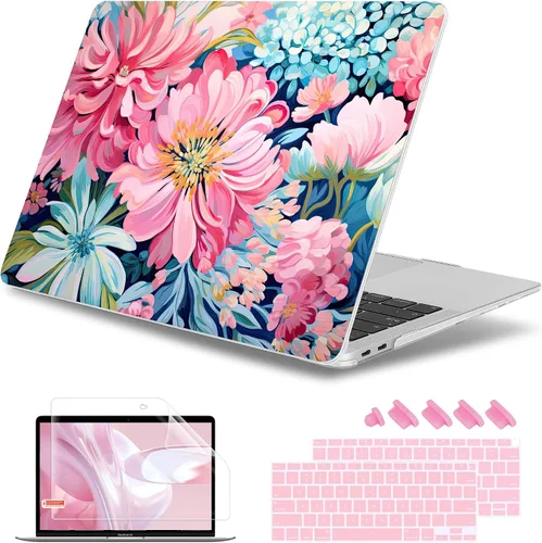 Vista 35 de May Chen Funda compatible con MacBook Air de 13 pulgadas 2022 2021, versión 2020-2018 Modelo: M1 A2337 A2179 A1932, carcasa rígida de plástico