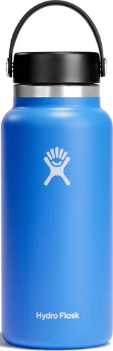 Vista 10 de Hydro Flask Botella de agua – Acero inoxidable aislado – Tapa flexible de boca ancha, antiderrames, a prueba de fugas y recargable en agave de 20