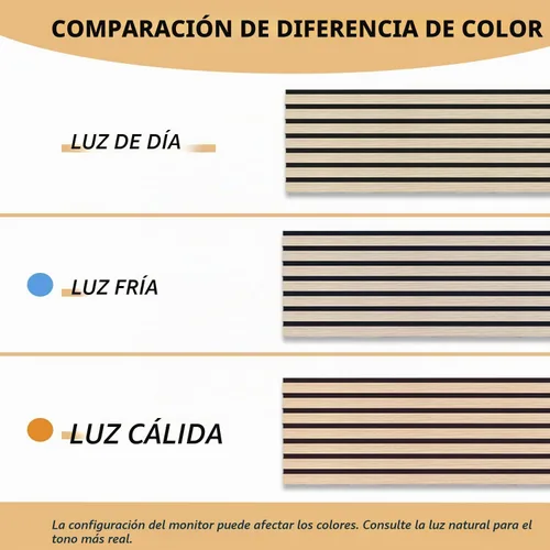 Vista 9 de RITOLLO Paquete de 4 paneles de madera para pared, paneles acústicos de listones de madera de 47.2 x 23.6 pulgadas para pared, paneles