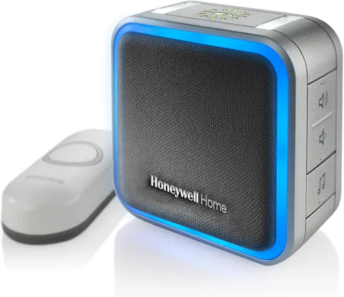 Vista 11 de Honeywell Home RDWL917AX2000/E Timbre inalámbrico portátil y botón de empuje - Serie 9, Azul, Gris