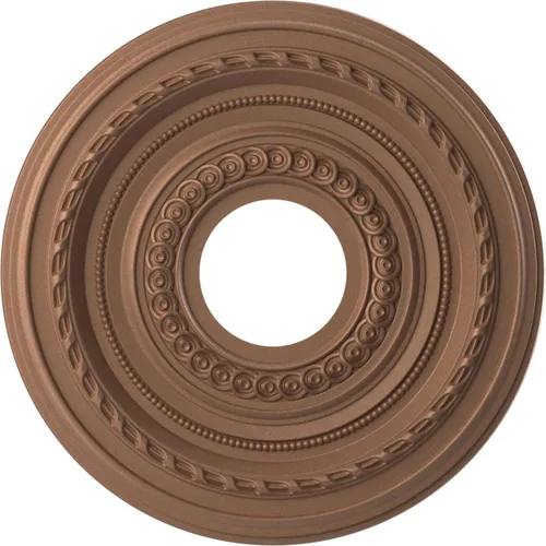 Vista 142 de Ekena Millwork CMP10CO Cole Medallón de techo de PVC termoformado (se adapta a toldos de hasta 4 1/4"), 10 "OD x 3 1/2" ID x 3/4" P