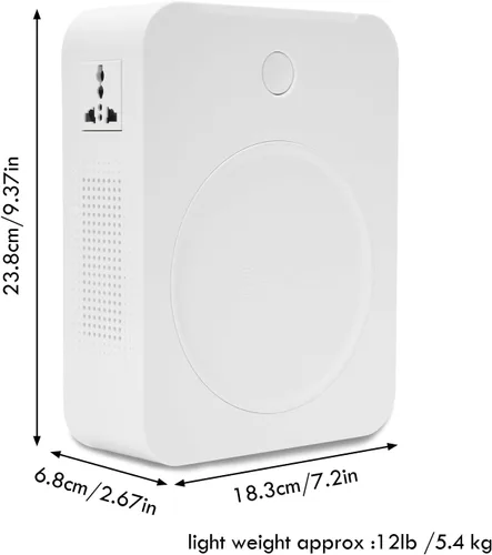 Vista 3 de MYOYAY Convertidor de voltaje elevador de 2000 W de 110 V a 220 V, transformador de potencia resistente con protección de disyuntores, convertidor
