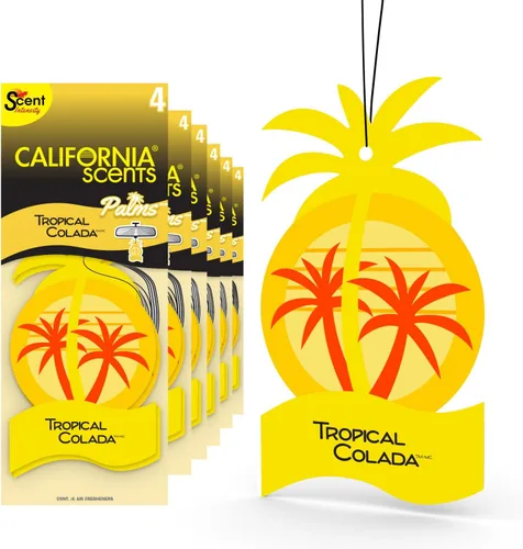 Vista 9 de California Scents Ambientador para coche Palms Ice Paper (6 x 4 unidades)