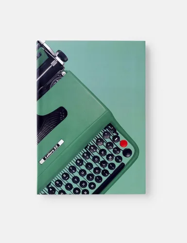 Vista 12 de Bella Copia Blue Midsized Blank Notebook