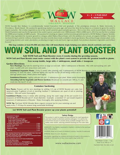 Vista 3 de Wallace Organic Wonder, Potenciador de suelo y plantas