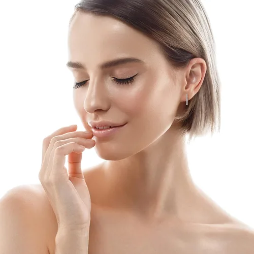 Vista 5 de Aretes de plata de ley 925 para mujer, aretes de aro de circonita cúbica 5A, regalos de joyería para ella