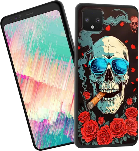 Vista 386 de Funda delgada para Google Pixel 4 XL, funda delgada de silicona de TPU suave a prueba de golpes para Google Pixel 4 XL, astronauta Galaxy