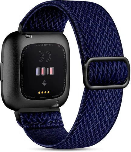 Vista 14 de Witzon Compatible con Fitbit Versa/Versa Lite/Versa 2 bandas para mujeres y hombres, correa elástica ajustable de repuesto para reloj inteligente