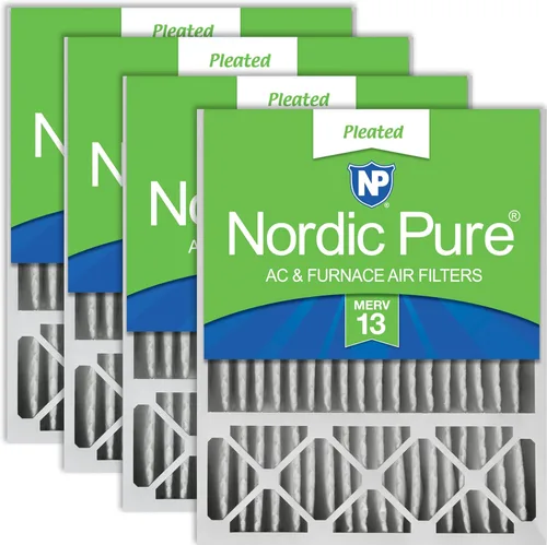 Vista 18 de Nordic Pure 16x25x5 (15_3/4 x 24_3/4 x 4_3/8) Honeywell/Lennox Filtro de aire de reemplazo MERV 8 1 unidad
