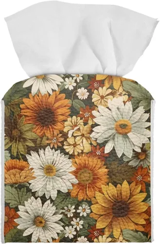 Vista 19 de Lindas decoraciones de ajolote con estampado de animales, caja de pañuelos de cuero, soporte de Navidad, organizador de papel de seda impermeable