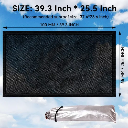 Vista 12 de Parasol Magnético para Coche, Pantalla Magnética de Malla Transpirable para Acampar y Estacionar, Protección UV de Instalación Rápida para Techo