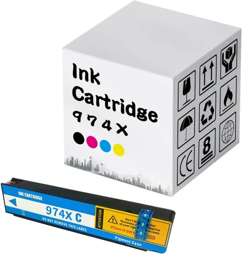 Vista 11 de Cartuchos de tinta 974X 974X 974 remanufacturados de alto rendimiento 974X 974 para cartuchos de tinta 974X para impresora HP Pagewide 352DW MFP