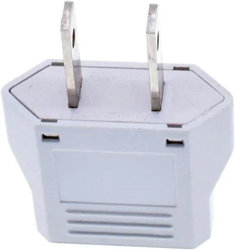 Vista 4 de GRLRCR - Paquete de 2 adaptadores de enchufe de EE. UU., UE AU CN a Estados Unidos, adaptador de enchufe de viaje, convertidor de corriente
