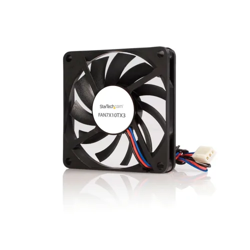 Vista 17 de StarTech.com Ventilador de repuesto para carcasa de computadora con rodamiento de bolas de 2.362 x 0.394 in con conector TX3, 3 pines, negro
