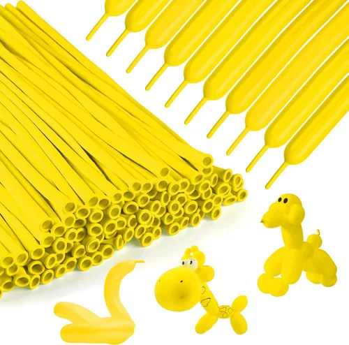 Vista 17 de 100 unidades de 260 globos negros largos para guirnalda de globos, engrosados, de látex delgado, para modelar animales, torsión, Halloween, Navidad