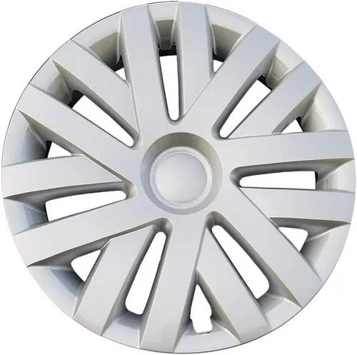 Vista 2 de Juego de 4 cubiertas de rueda de 16" 7 radios dobles para Volkswagen Jetta 2010-2014 - Plata