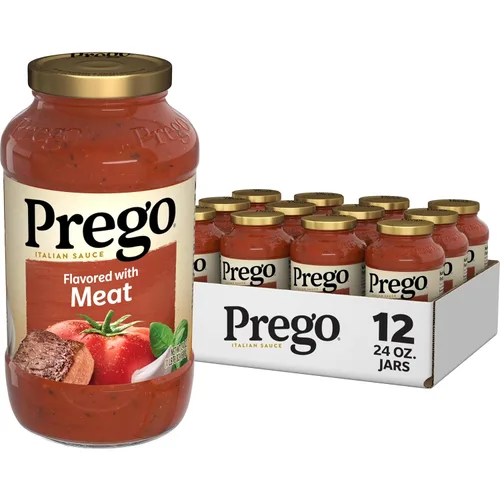 Vista 20 de Prego Tomate grueso con salsa de pasta de ajo y cebolla, tarro de 24 onzas