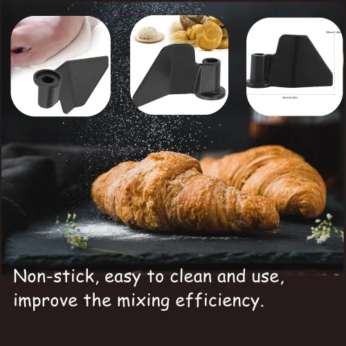 Vista 4 de Paleta para hacer pan, recambio universal de acero inoxidable para hacer pan, ecológica y resistente