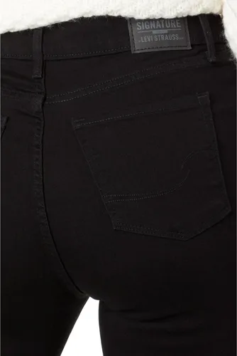 Vista 3 de Signature by Levi Strauss & Co. Gold Label Recta de talle alto para mujer (estándar y extragrande)