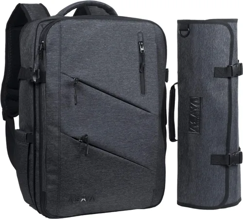 Vista 13 de Asaya Mochila para cuchillos de chef con bolsa enrollable de 20 bolsillos, más de 30 bolsillos para cuchillos, cuchillos no incluidos (marrón)