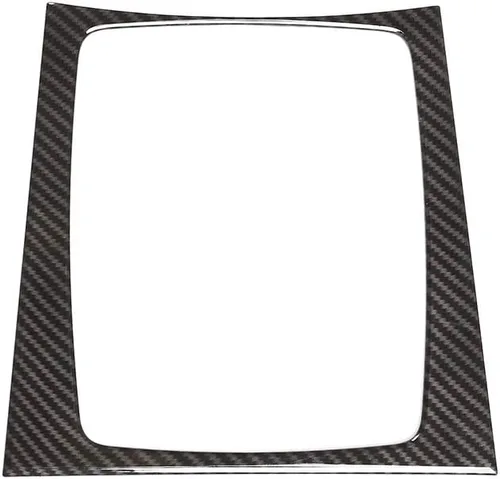 Vista 4 de YIWANG Adhesivo decorativo de marco de palanca de cambios de consola central ABS estilo fibra de carbono para Mercedes Benz Clase C W204 C180 C200