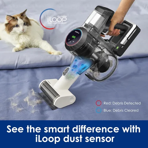 Vista 6 de Tineco Cordless Vacuum Cleaner, Smart Stick Handheld Cleaner Strong Suction & Lightweight, Cordless Handheld Vacuum Deep Clean Hair, Hard Floor