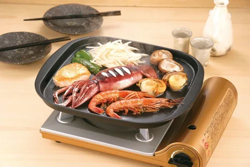 Vista 4 de Iwatani yakiniku Steak Grill Pan cb-p-pnaf