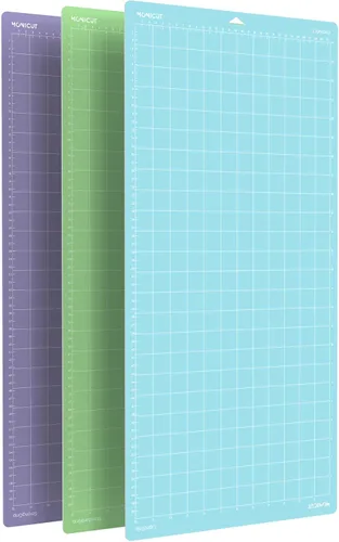 Vista 9 de Alfombrilla de corte de agarre estándar de 12 x 24 pulgadas para Cricut Maker 3/Maker/Explore 3/Air 2/Air/One, 3 alfombrillas de corte flexibles