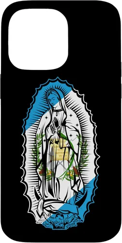 Vista 21 de Funda para iPhone 16 Virgen de Guadalupe con bandera de Guatemala