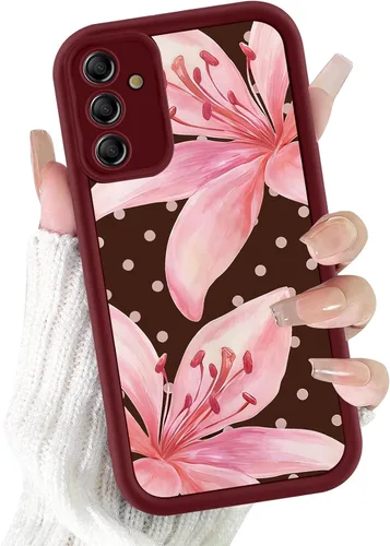 Vista 10 de Para Samsung Galaxy S24 5G 6.2''Cute Polka Dot Phone Case-Negro