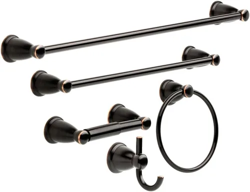 Vista 19 de Franklin Brass Kinla - Juego de accesorios de baño de 3 piezas, color negro mate, accesorios de baño, KIN3PC-MB