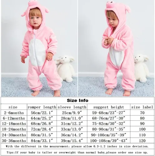 Vista 7 de Disfraz de bebé de Halloween para niños pequeños, rómper, mameluco para niños o niñas, ropa de animales, de 2 a 36 meses