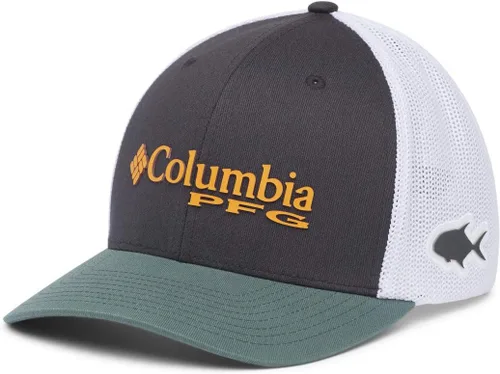 Vista 159 de Columbia Gorra de bola de malla Bandera antigua de malva/blanco/pescado