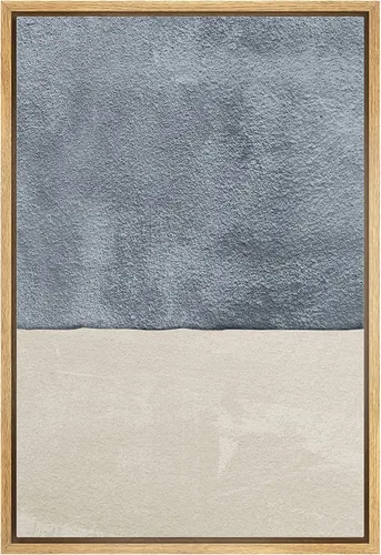 Vista 36 de IDEA4WALL Lienzo enmarcado para pared, acuarela pastel, cordillera, valle, ilustraciones abstractas, naturaleza, arte moderno, bohemio, decorativo