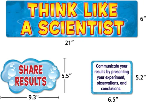 Vista 2 de Teacher Created Resources Think Like a Scientist (4867) tablero de anuncios, pequeño, multicolor