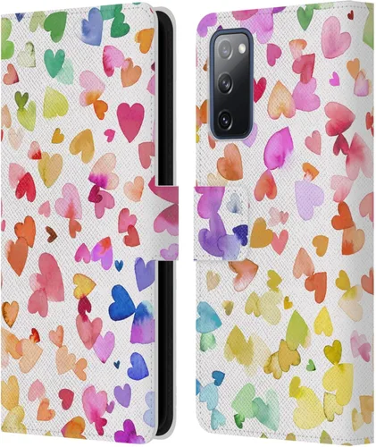 Vista 150 de Head Case Designs Officially Licensed Ninola Brushstrokes Multi Colorful Leather Wallet Case Compatible with Samsung Galaxy A07 4G