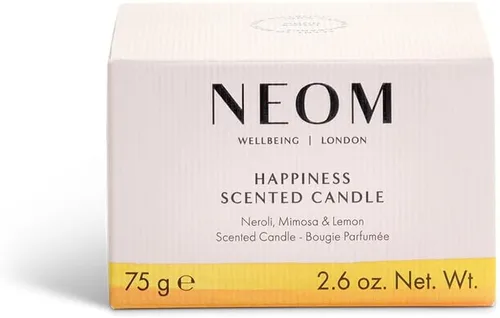 Vista 5 de NEOM - Vela de viaje Happiness, 4.41 oz Neroli, mimosa y limón Vela de aceite esencial