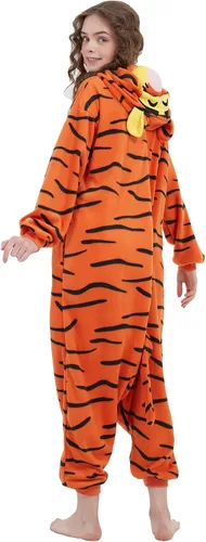 Vista 7 de ECOCNACH Animal Onesie Adult Unisex One-Piece Pajamas Cosplay Costume For Men Women