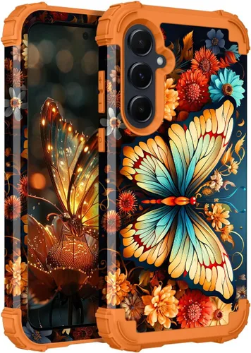 Vista 20 de Hocase Funda para Galaxy A37 5G, protección resistente a prueba de golpes, parachoques de goma de silicona suave+funda protectora híbrida